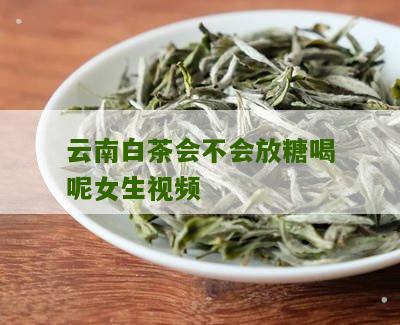 云南白茶会不会放糖喝呢女生视频