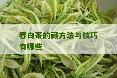 春白茶的藏方法与技巧有哪些