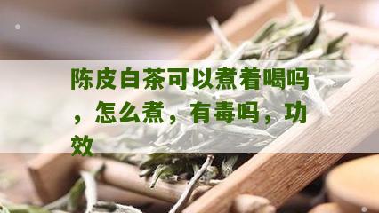 陈皮白茶可以煮着喝吗，怎么煮，有毒吗，功效