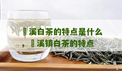 磻溪白茶的特点是什么，磻溪镇白茶的特点