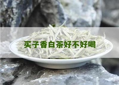 买子香白茶好不好喝