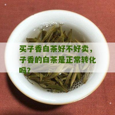 买子香白茶好不好卖，子香的白茶是正常转化吗？