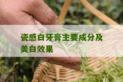 瓷感白牙膏主要成分及美白效果