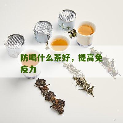 防喝什么茶好，提高免疫力