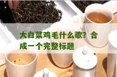 大白菜鸡毛什么歌？合成一个完整标题