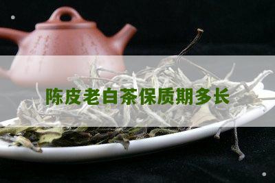 陈皮老白茶保质期多长