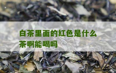 白茶里面的红色是什么茶啊能喝吗