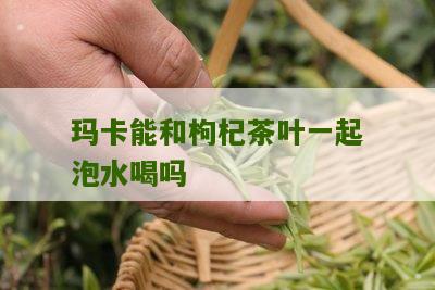 玛卡能和枸杞茶叶一起泡水喝吗