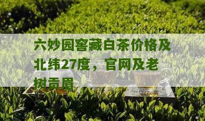 六妙园窖藏白茶价格及北纬27度，官网及老树贡眉