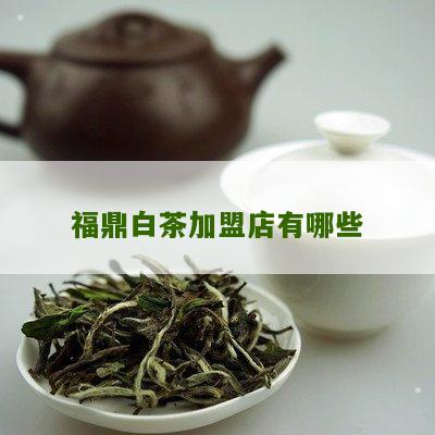 福鼎白茶加盟店有哪些