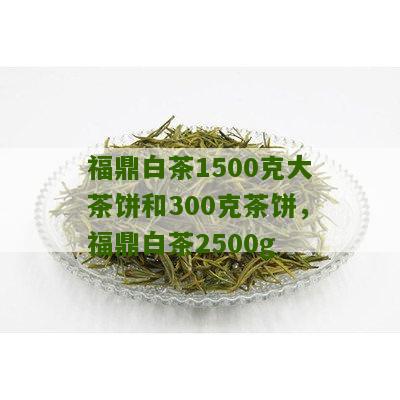 福鼎白茶1500克大茶饼和300克茶饼，福鼎白茶2500g