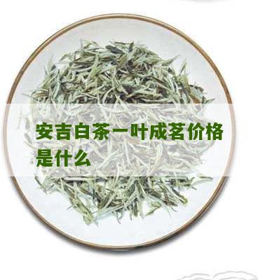 安吉白茶一叶成茗价格是什么