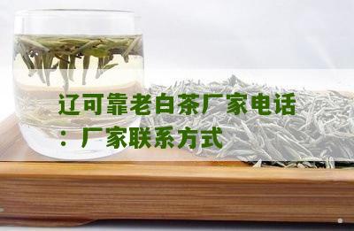 辽可靠老白茶厂家电话：厂家联系方式