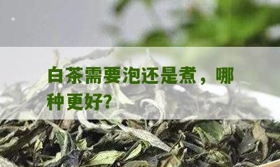 白茶需要泡还是煮，哪种更好？