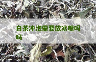 白茶冲泡需要放冰糖吗吗