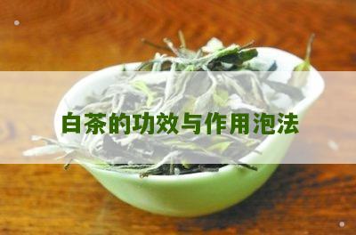 白茶的功效与作用泡法