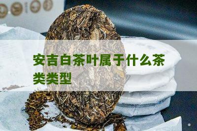 安吉白茶叶属于什么茶类类型