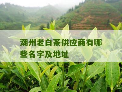 潮州老白茶供应商有哪些名字及地址