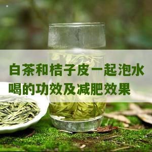 白茶和桔子皮一起泡水喝的功效及减肥效果