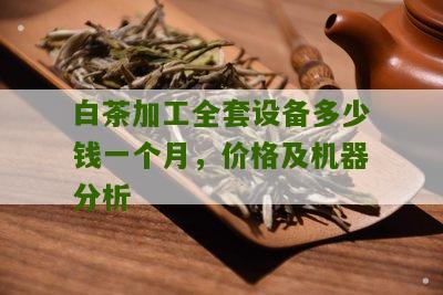 白茶加工全套设备多少钱一个月，价格及机器分析