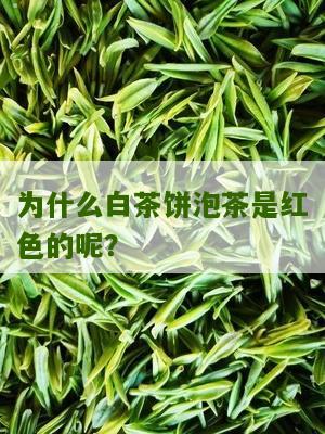 为什么白茶饼泡茶是红色的呢？