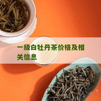 一级白牡丹茶价格及相关信息