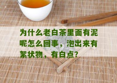 为什么老白茶里面有泥呢怎么回事，泡出来有絮状物，有白点？