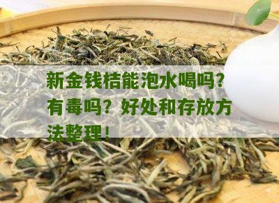 新金钱桔能泡水喝吗？有毒吗？好处和存放方法整理！