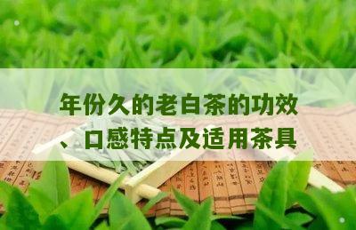 年份久的老白茶的功效、口感特点及适用茶具