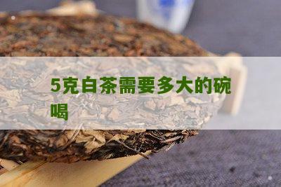 5克白茶需要多大的碗喝