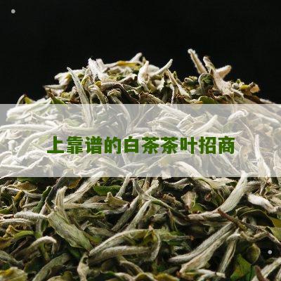 上靠谱的白茶茶叶招商