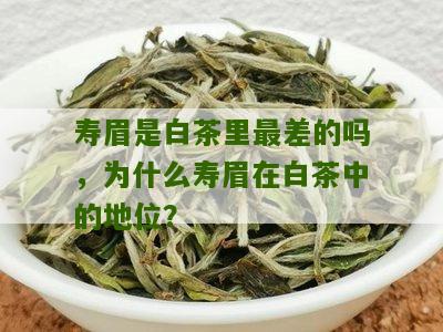 寿眉是白茶里最差的吗，为什么寿眉在白茶中的地位？