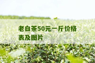 老白茶50元一斤价格表及图片