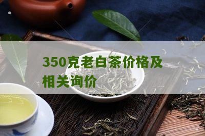 350克老白茶价格及相关询价