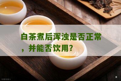 白茶煮后浑浊是否正常，并能否饮用？