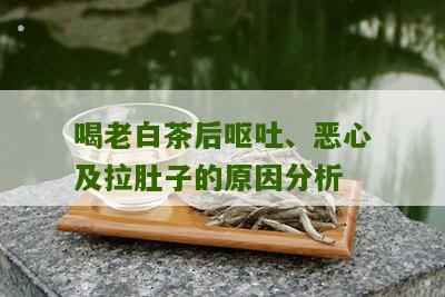 喝老白茶后呕吐、恶心及拉肚子的原因分析