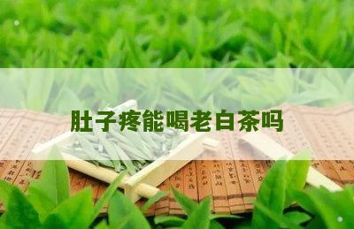 肚子疼能喝老白茶吗