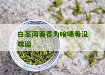 白茶闻着香为啥喝着没味道