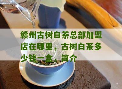 赣州古树白茶总部加盟店在哪里，古树白茶多少钱一盒，简介