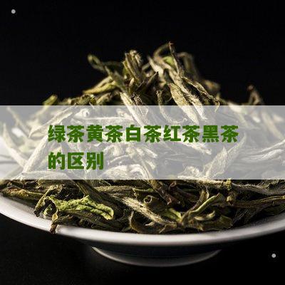 绿茶黄茶白茶红茶黑茶的区别