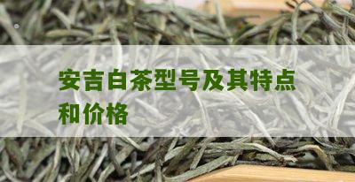 安吉白茶型号及其特点和价格