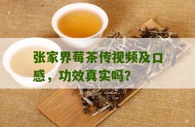 张家界莓茶传视频及口感，功效真实吗？