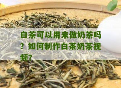 白茶可以用来做奶茶吗？如何制作白茶奶茶视频？