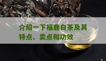 介绍一下福鼎白茶及其特点、卖点和功效