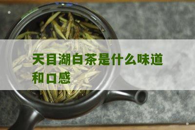 天目湖白茶是什么味道和口感