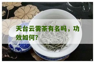 天台云雾茶有名吗，功效如何？