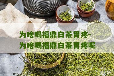 为啥喝福鼎白茶胃疼-为啥喝福鼎白茶胃疼呢