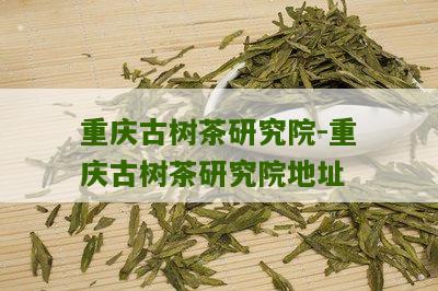 重庆古树茶研究院-重庆古树茶研究院地址