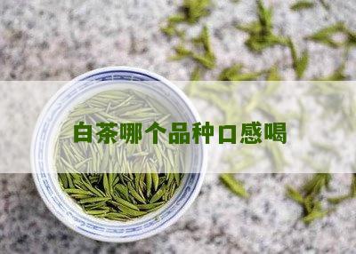 白茶哪个品种口感喝