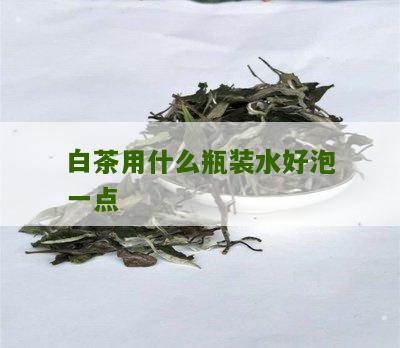 白茶用什么瓶装水好泡一点